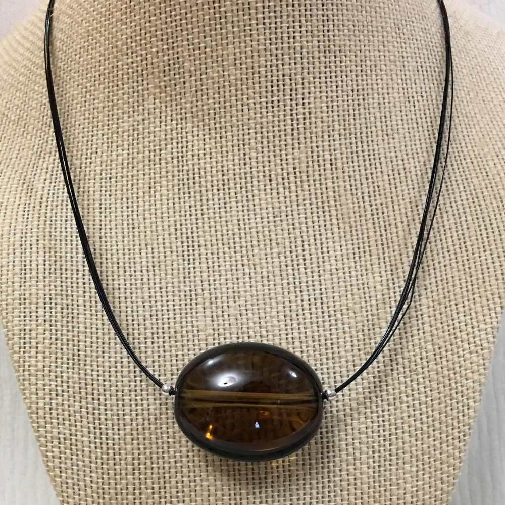 Tiffany Paloma Picasso Smoky Quartz Necklace